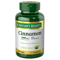 Cinnamon 2000 MG Plus Chromium, 60 Capsules