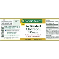 Nature's Bounty Activated Charcoal 260mg (100 Capsules)