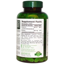 Nature's Bounty Calcium 600 with Vitamin D3 (250 Tablets)