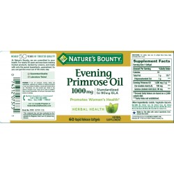 Nature's Bounty Evening Primrose Oil 1000 mg - 60 Soft gels 