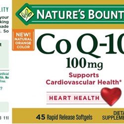 Nature's Bounty CoQ-10 100mg 45 Rapid Release Softgels