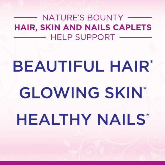 Nature's Bounty Hair, Skin & Nails 3,000mcg of Biotin 60 Coated Caplets