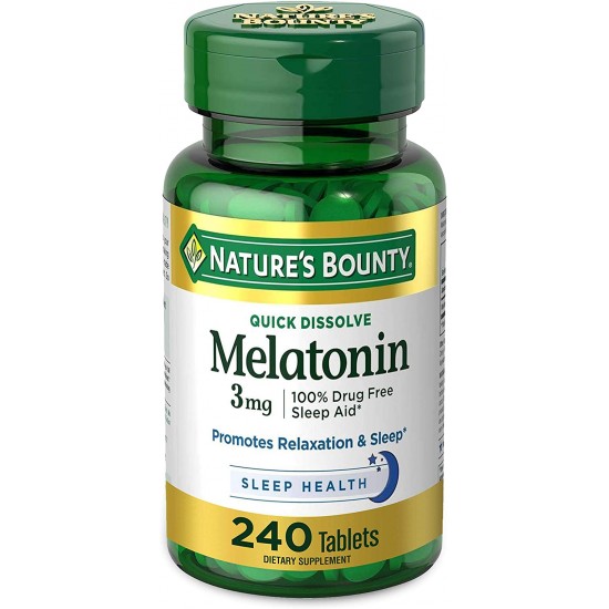 Melatonin 3 mg - 240 Quick Dissolve Tablets