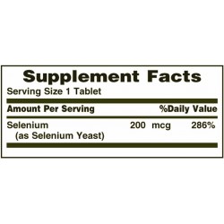 Nature's Bounty Selenium 200 mcg (100 Tablets) 