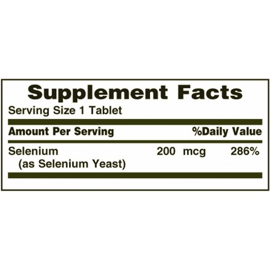 Nature's Bounty Selenium 200 mcg (100 Tablets) 