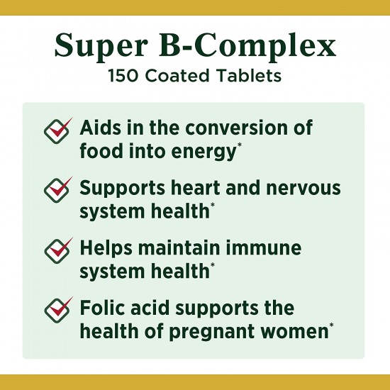 Nature's Bounty Super B-Complex with Folic Acid Plus Vitamin C
