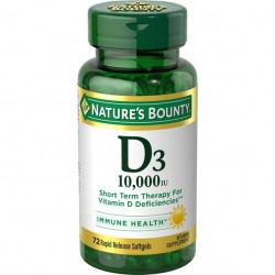 D3 Softgels 250 MCG (10,000 IU), 72 Ct