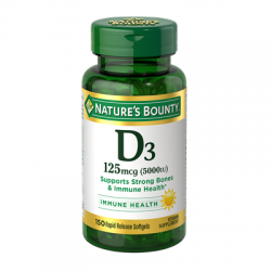 Nature’s Bounty Vitamin D3 -5000IU (150 Rapid Release Softgels)