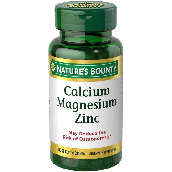 Nature's Bounty Calcium Magnesium Zinc- 100 Caplets