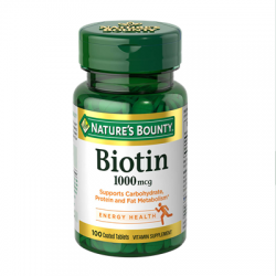 Nature's Bounty Biotin 1000 mcg 100 Coated Tablets