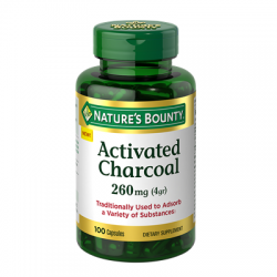 Nature's Bounty Activated Charcoal 260mg (100 Capsules)