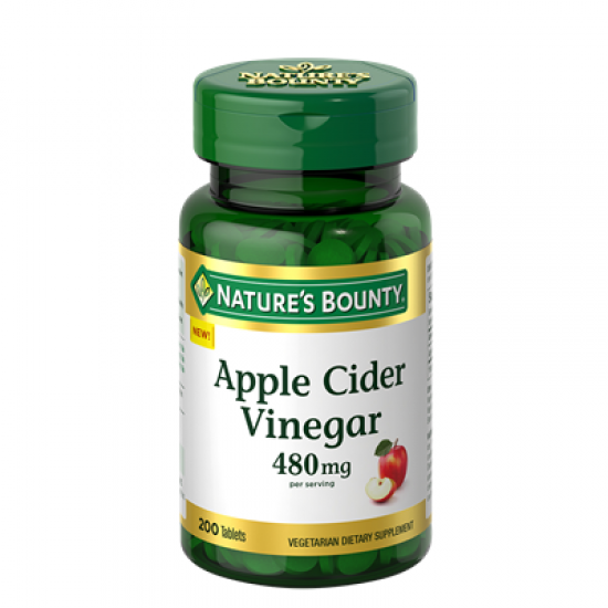 Nature's Bounty Apple Cider Vinegar 480 mg (200 Tablets) 