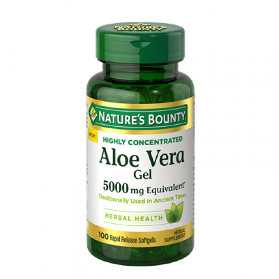 Nature's Bounty Aloe Vera Gel 5,000mg (100 Rapid Release Softgels)