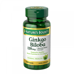  Nature’s Bounty Ginkgo Biloba 120mg 100 Capsules