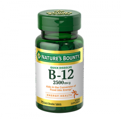 Nature’s Bounty B-12 2500mcg 75 Tablets