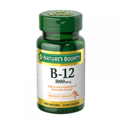 Nature’s Bounty Vitamin B-12 1000 mcg , 100 Coated Tablets