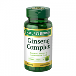 Nature's Bounty Ginseng Complex 75 Capsules 