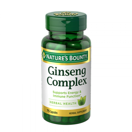 Nature's Bounty Ginseng Complex 75 Capsules 