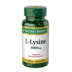 Nature's Bounty L-Lysine 1000 mg 60 Coated Tablets 