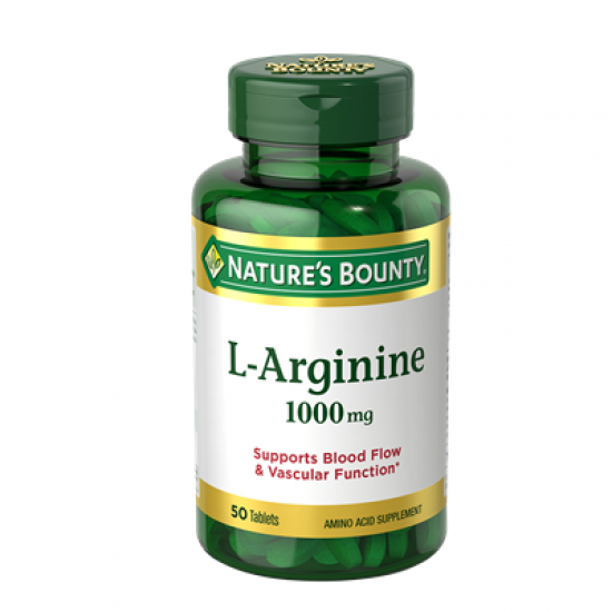 Nature’s Bounty L-Arginine 1000 mg 50 Tablets