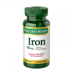 Nature’s Bounty Iron 65 mg (100 Tablets) 
