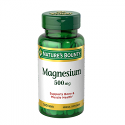 Nature’s Bounty Magnesium 500 mg , 100 Coated Tablets 
