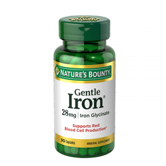 Nature’s Bounty Gentle Iron 28 mg 90 Capsules