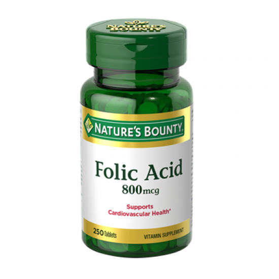 Nature’s Bounty Folic Acid 400 mcg (250 Tablets)