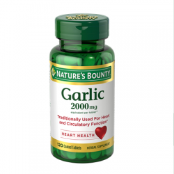 Nature’s Bounty Garlic 2000 mg equivalent 120 Coated Tablets