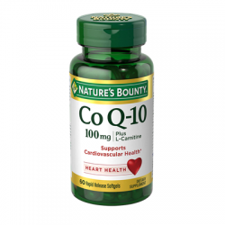 Nature's Bounty CoQ-10 100mg Plus L-Carnitine 60 Softgels