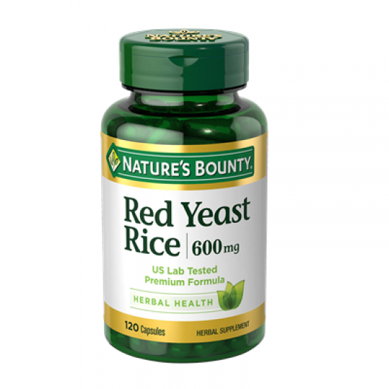 Nature’s Bounty Red Yeast Rice 600 mg (120 Capsules)