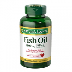 Nature's Bounty Fish Oil 1200mg Plus Omega 3 (120 Softgels)