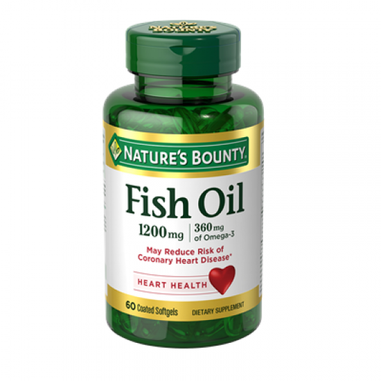 Nature's Bounty Fish Oil 1200mg Plus Omega 3 (60 Softgels)