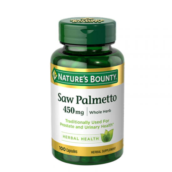 Nature’s Bounty Saw Palmetto 450 mg 100 Capsules