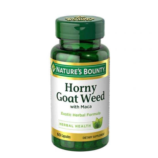 Nature’s Bounty Horny Goat Weed with Maca 60 Capsules 