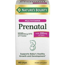 Nature's Bounty Prenatal 200mg DHA with 1333mcg DFE