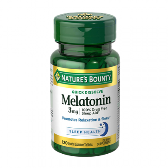 Nature’s Bounty Melatonin 3 mg , 120 Quick Dissolve Tablets  