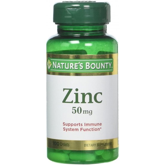 Nature's Bounty Zinc 50 mg (100 Caplets)